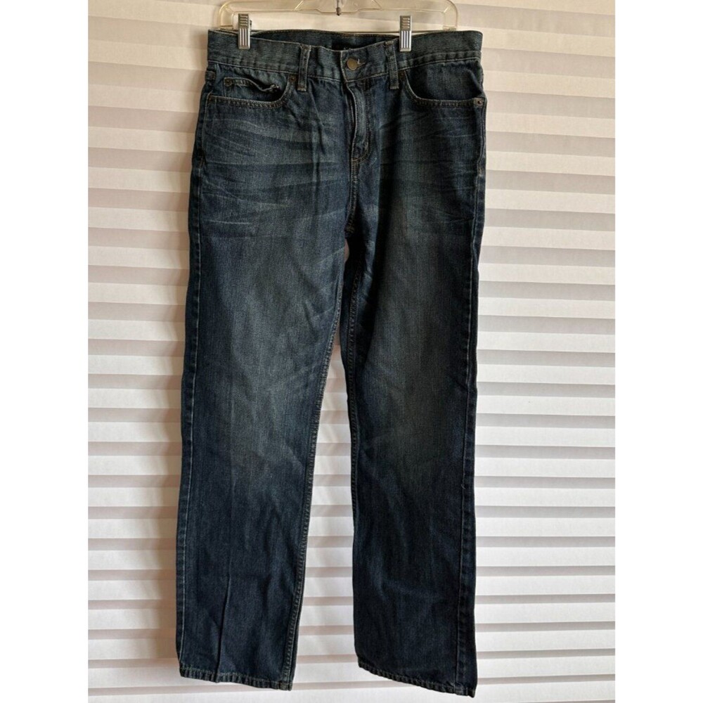 Alfani Mens Jeans Size 32 x 32 Straight Leg Blue Denim Pants Classic Fit